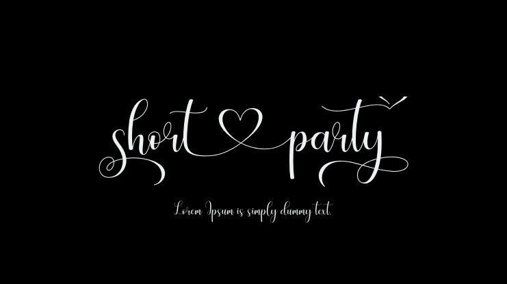 Short Party Font