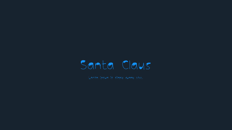 Santa Claus Font