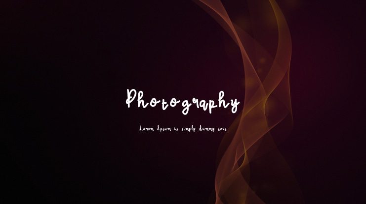 Photography Font