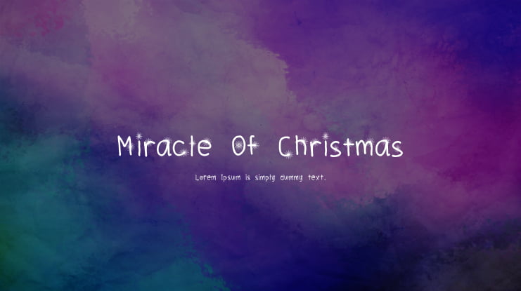 Miracle Of Christmas Font