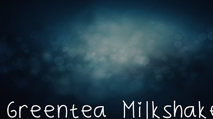 Greentea Milkshake Font