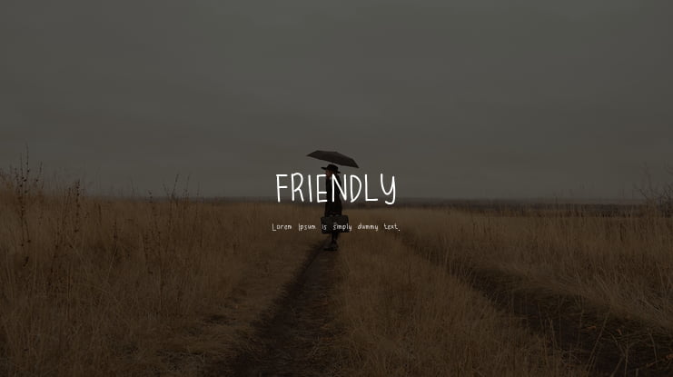 FRIENDLY Font