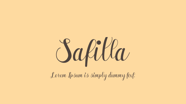 Safilla Font