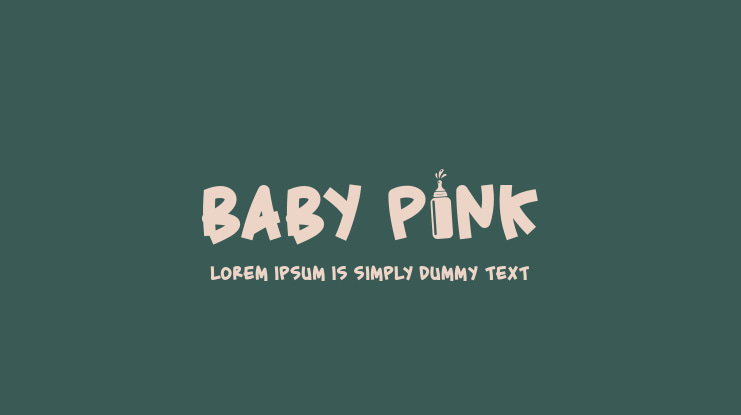 Baby Pink Font