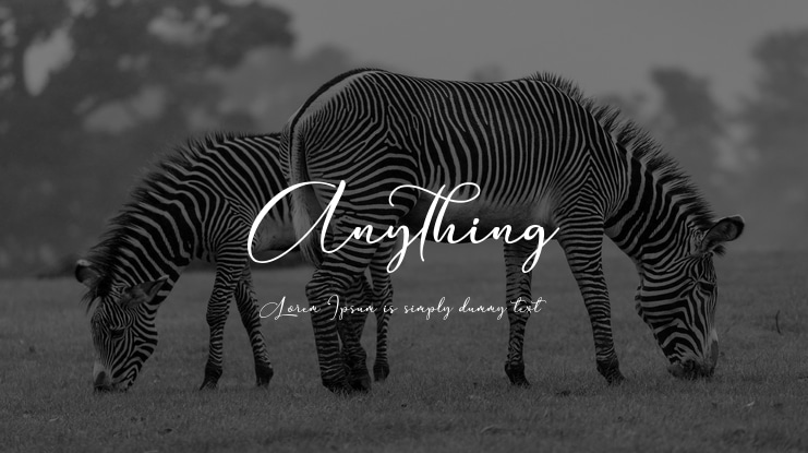 Anything Font