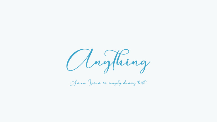 Anything Font