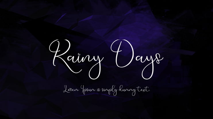 Rainy Days Font