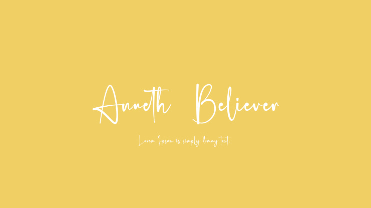Anneth  Believer Font