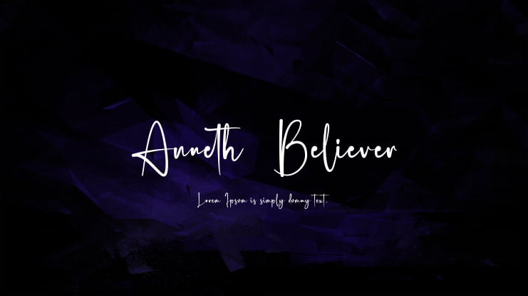 Anneth  Believer Font