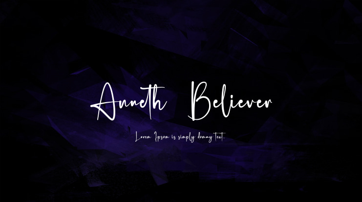 Anneth  Believer Font