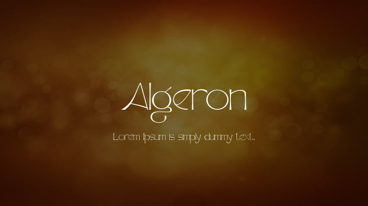 Algeron Font