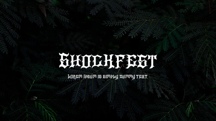 Shockfest Font