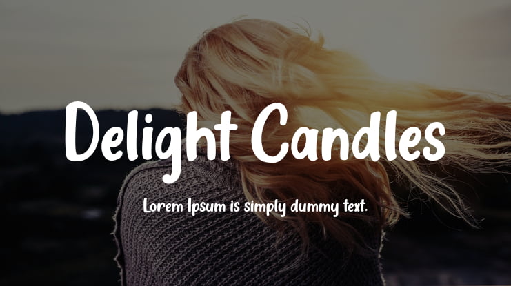 Delight Candles Font