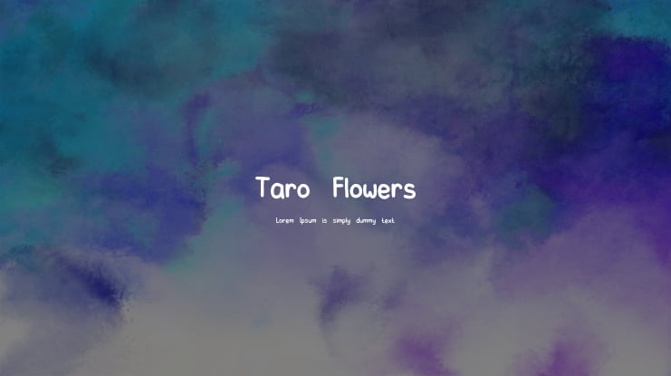 Taro Flowers Font