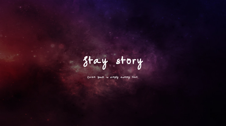 Stay story Font