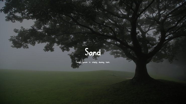 Sand Font