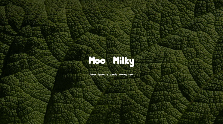 Moo Milky Font