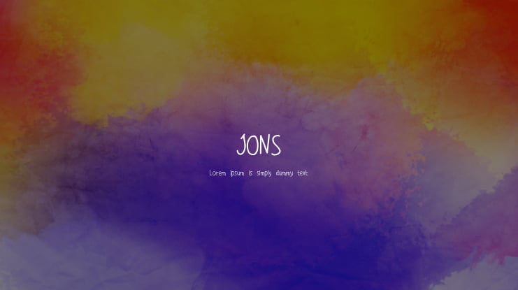 JONS Font