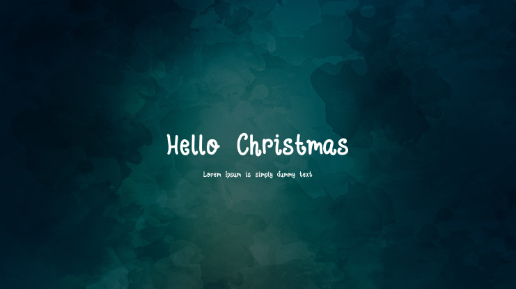 Hello Christmas Font