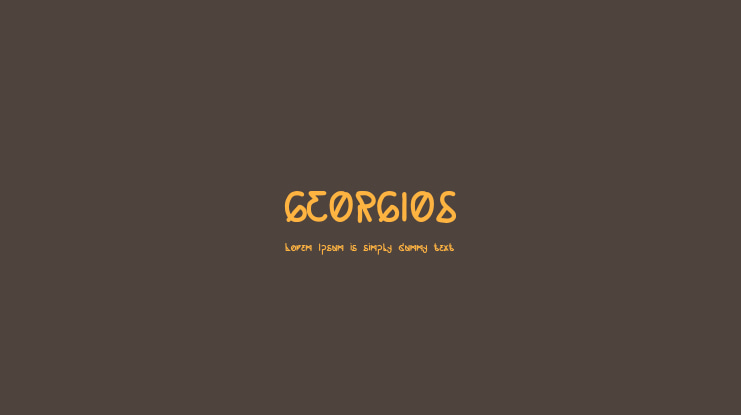 GEORGIOS Font