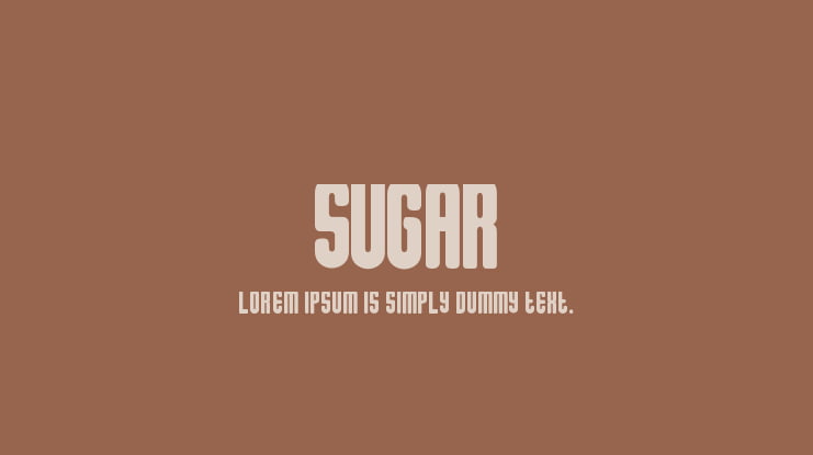 Sugar Font Family
