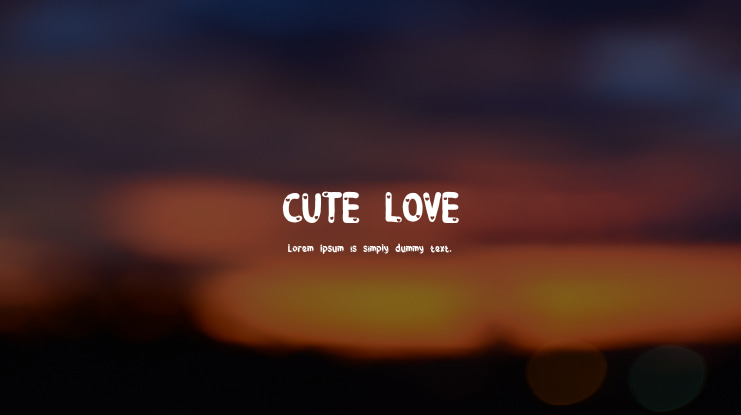 CUTE LOVE Font