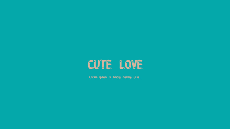 CUTE LOVE Font