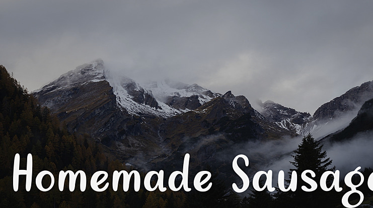Homemade Sausage Font