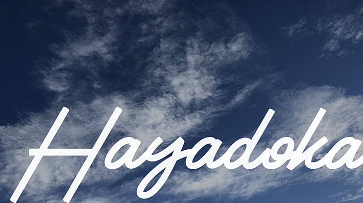 Hayadoka Font
