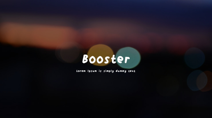 Booster Font
