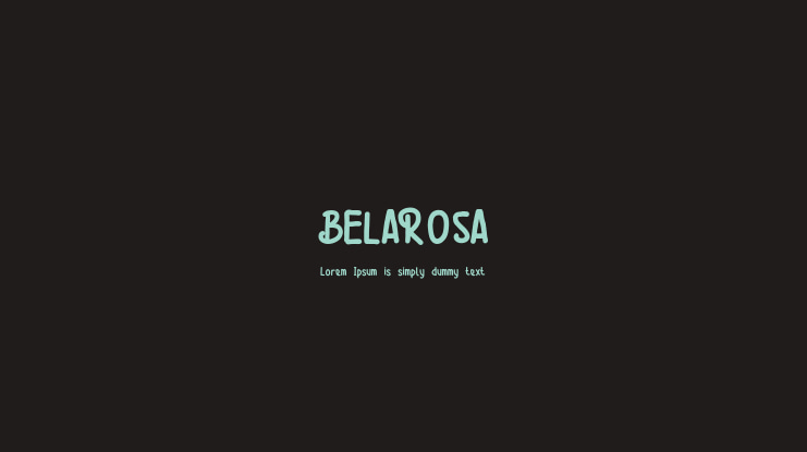 BELAROSA Font
