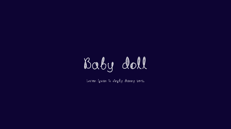 Baby doll Font