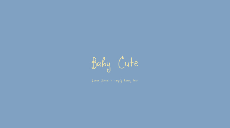 Baby Cute Font