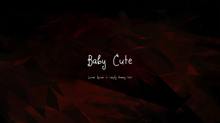Baby Cute Font