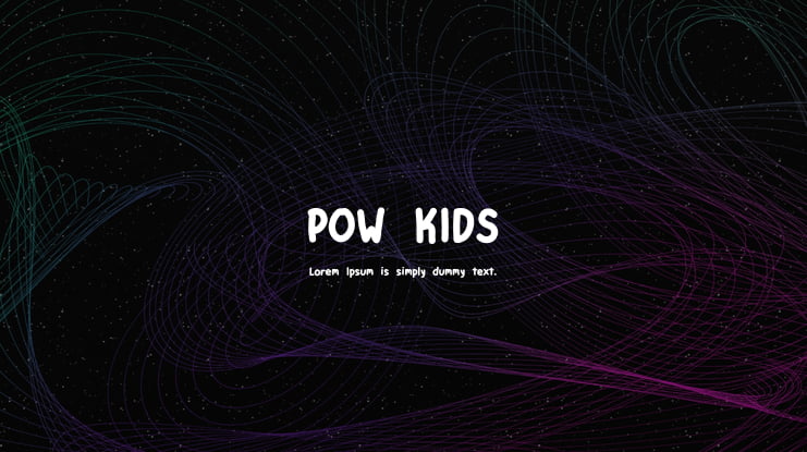 POW KIDS Font