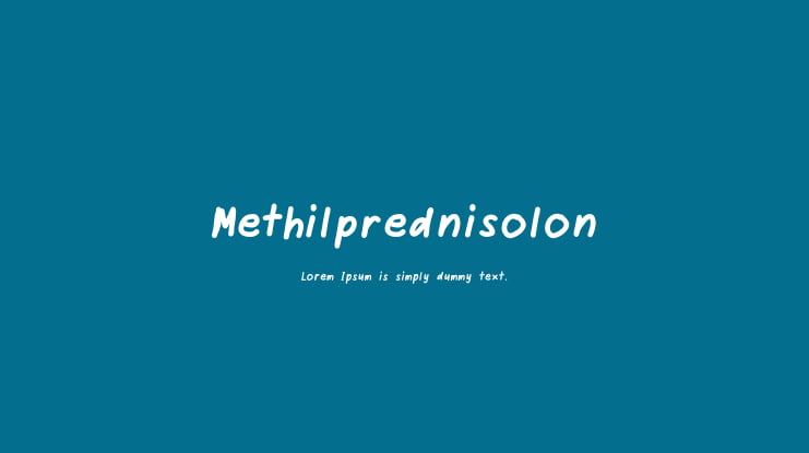 Methilprednisolon Font