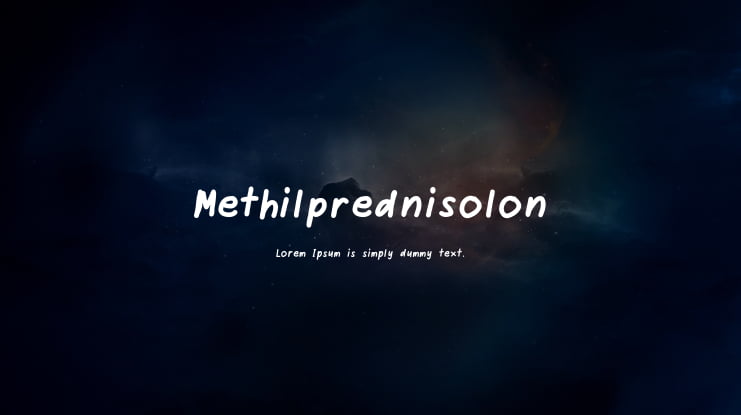 Methilprednisolon Font