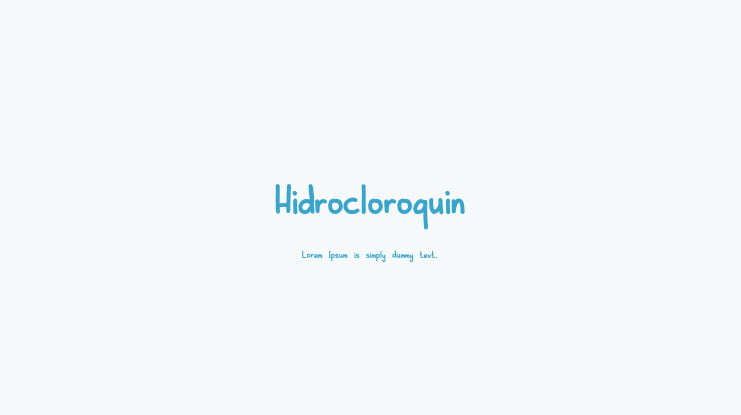 Hidrocloroquin Font