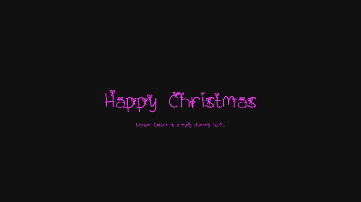 Happy Christmas Font