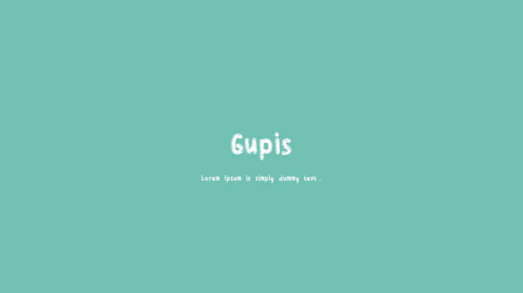Gupis Font