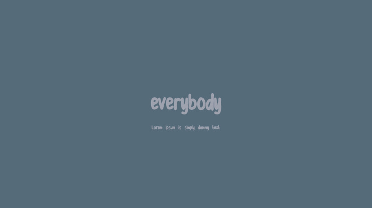 everybody Font