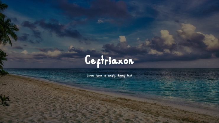 Ceftriaxon Font
