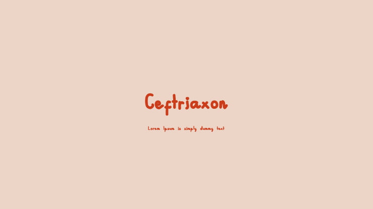 Ceftriaxon Font