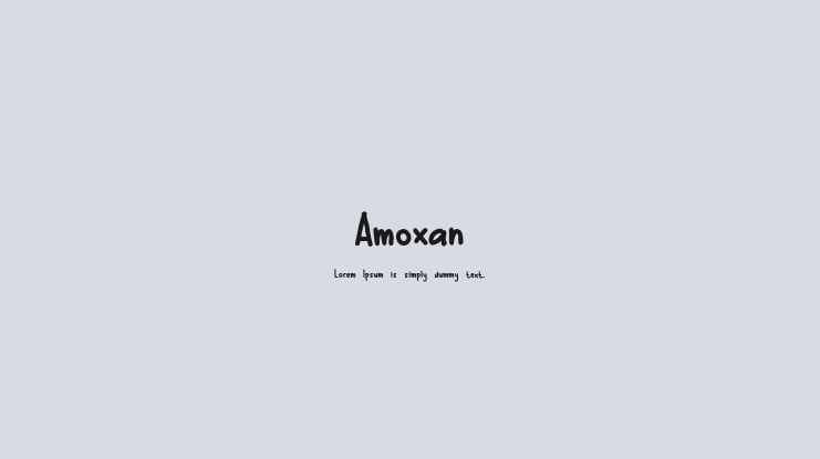 Amoxan Font
