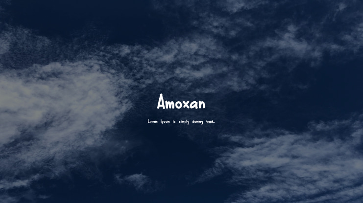 Amoxan Font