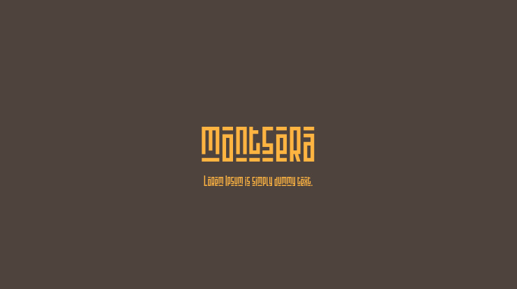 montsera Font