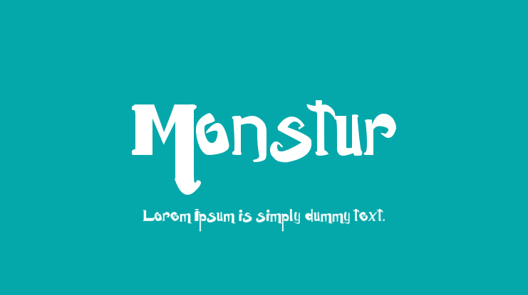Monstur Font