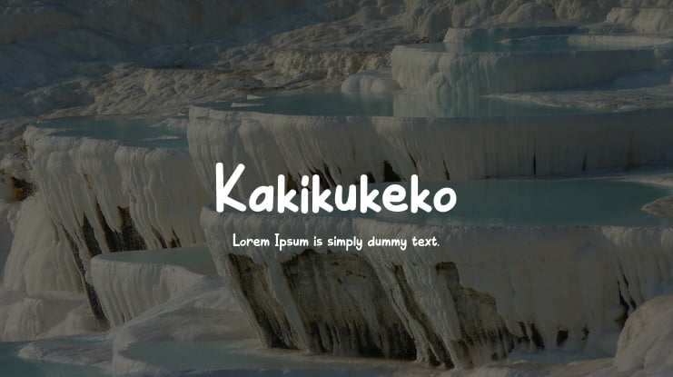 Kakikukeko Font