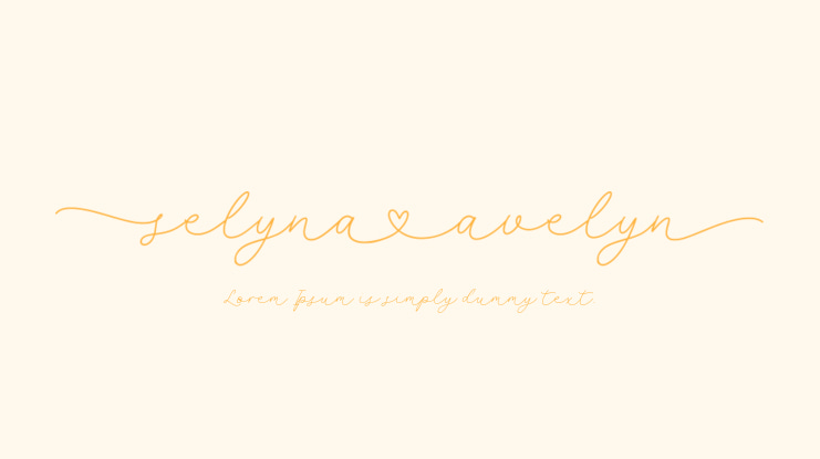 selyna avelyn Font