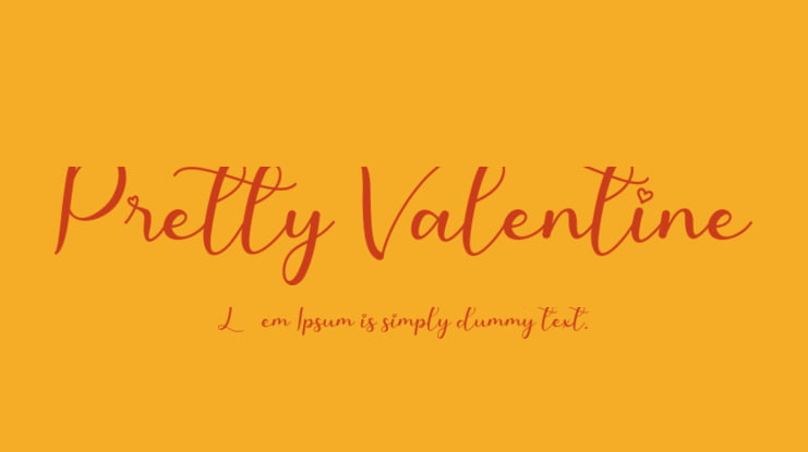 Pretty Valentine Font